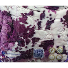 Charger l'image dans la galerie, Couverture manta à motif-mauve