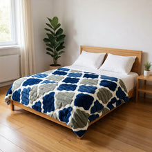 Charger l'image dans la galerie, Confort et douceur plaid -Maria Dark blue