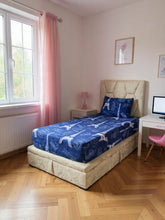 Charger l'image dans la galerie, Drap Housse +Taie d'oreiller Tour efeil Bleu
