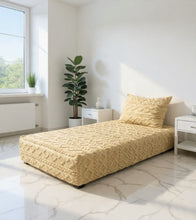 Charger l'image dans la galerie, Ensemble Drap +Housse Taie polaire motif tricot 1 place-Beige