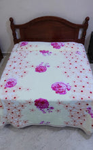 Charger l'image dans la galerie, Plaid en flanelle -Lucia Flora blanca