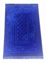 Charger l'image dans la galerie, Tapis de priere Velours Bleu roi