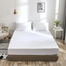 Charger l'image dans la galerie, Drap Housse + 2 Taie d'oreiller Unicolor Blanche