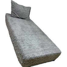 Charger l'image dans la galerie, Ensemble Drap +Housse Taie polaire motif tricot 1 place-Gris
