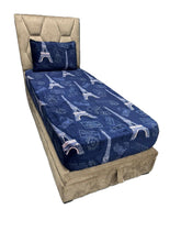 Charger l'image dans la galerie, Drap Housse +Taie d'oreiller Tour efeil Bleu
