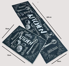 Charger l'image dans la galerie, Tapis anti tache Cuisine 2Pcs-KITCHEN LOVE
