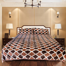 Charger l'image dans la galerie, Ensemble complet plaid +2 taies d'oreiller arabica
