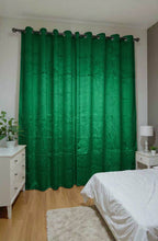 Charger l'image dans la galerie, Rideaux occultant en velours -vert

