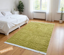 Charger l'image dans la galerie, Tapis  Fourrure lisse Geometric -Beige Gold
