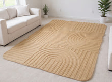 Charger l'image dans la galerie, Tapis salon salle à manger chambre à coucher Fourrure lisse -Beige
