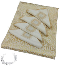 Charger l'image dans la galerie, Nappe et 8 Serviettes Artisanales  Benchrif
