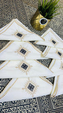 Charger l'image dans la galerie, Nappe et 8 Serviettes Artisanales Benchrif-Noir
