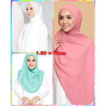 Charger l'image dans la galerie, Pack de Chale hijab en crepe mousseline x 3pieces
