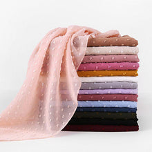 Charger l'image dans la galerie, Chale hijab en chiffon mousseline pompom
