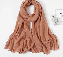 Charger l'image dans la galerie, Chale hijab en chiffon mousseline pompom
