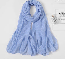 Charger l'image dans la galerie, Chale hijab en chiffon mousseline pompom
