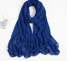 Charger l'image dans la galerie, Chale hijab en chiffon mousseline pompom
