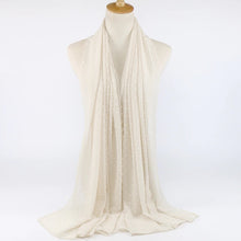 Charger l'image dans la galerie, Chale hijab en chiffon mousseline pompom
