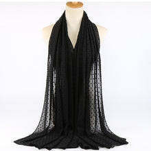 Charger l'image dans la galerie, Chale hijab en chiffon mousseline pompom
