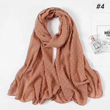 Charger l'image dans la galerie, Chale hijab en chiffon mousseline pompom
