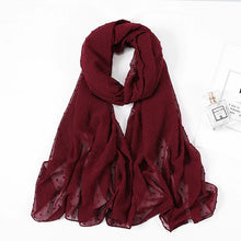 Charger l'image dans la galerie, Chale hijab en chiffon mousseline pompom
