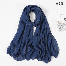 Charger l'image dans la galerie, Chale hijab en chiffon mousseline pompom
