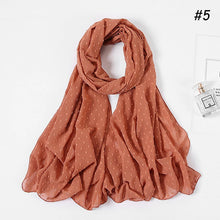 Charger l'image dans la galerie, Chale hijab en chiffon mousseline pompom
