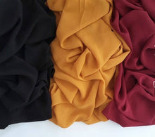 Charger l'image dans la galerie, Pack de Chale hijab en crepe mousseline x 3pieces
