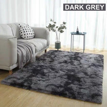 Charger l'image dans la galerie, Tapis salon sejour salle à manger chambre à coucher Fourrure 1.50m* 2m-Gris Noir
