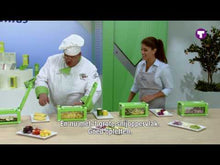 Charger et lire la vidéo dans la visionneuse de la Galerie, SLICER/DICER  آلة قطع الفواكه والخضروات اليدوية
