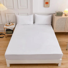 Charger l'image dans la galerie, Drap Housse + 2 Taie d'oreiller Unicolor  Blanche
